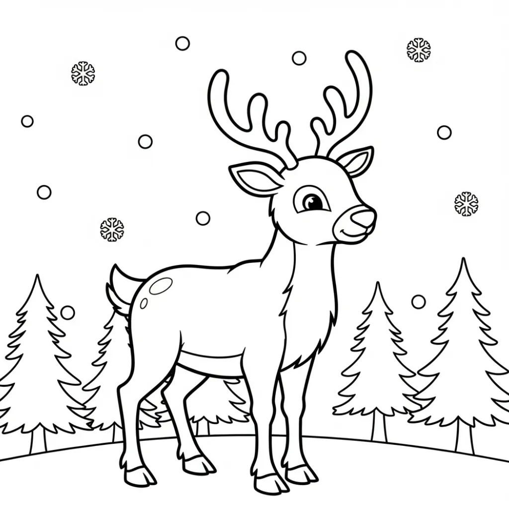 descargar Xmas Cute 3 para colorear gratis