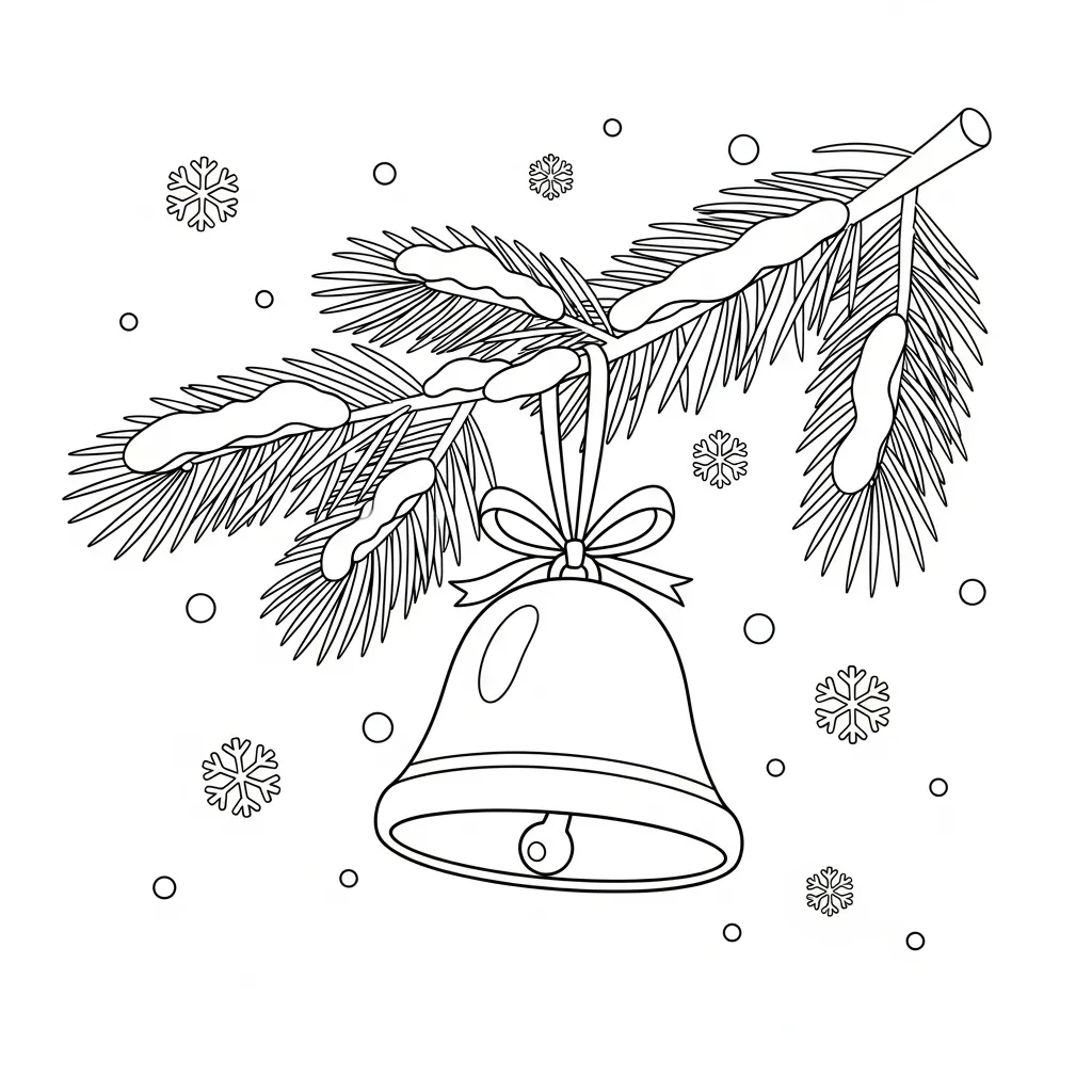 Xmas Cute 8 para colorear para niño de 4 años