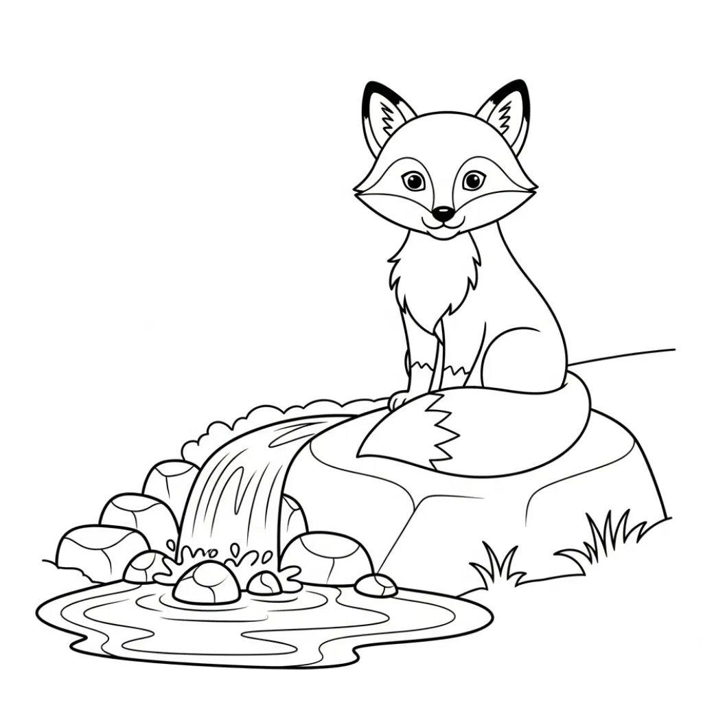 Zorro 11 para colorear para niño para imprimir