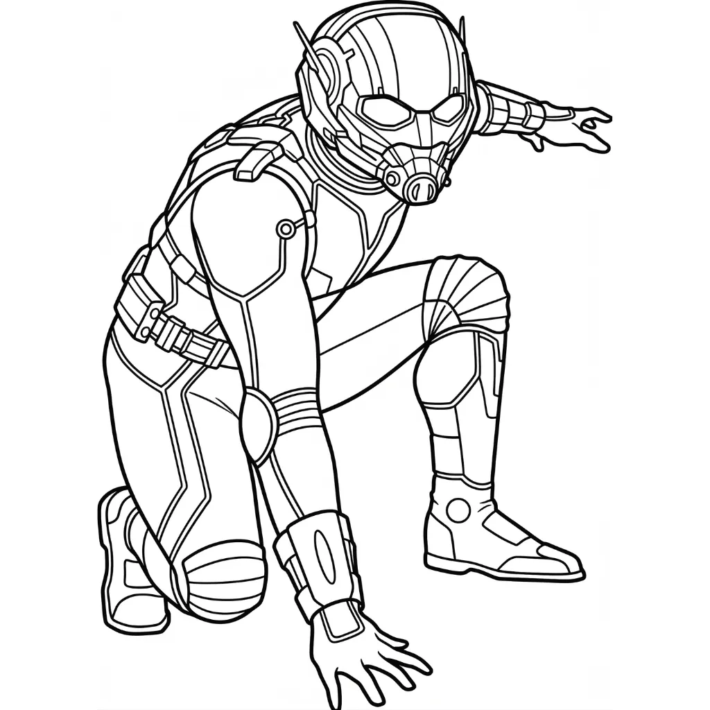 Ant Man 20 para colorear para niño de 2 años