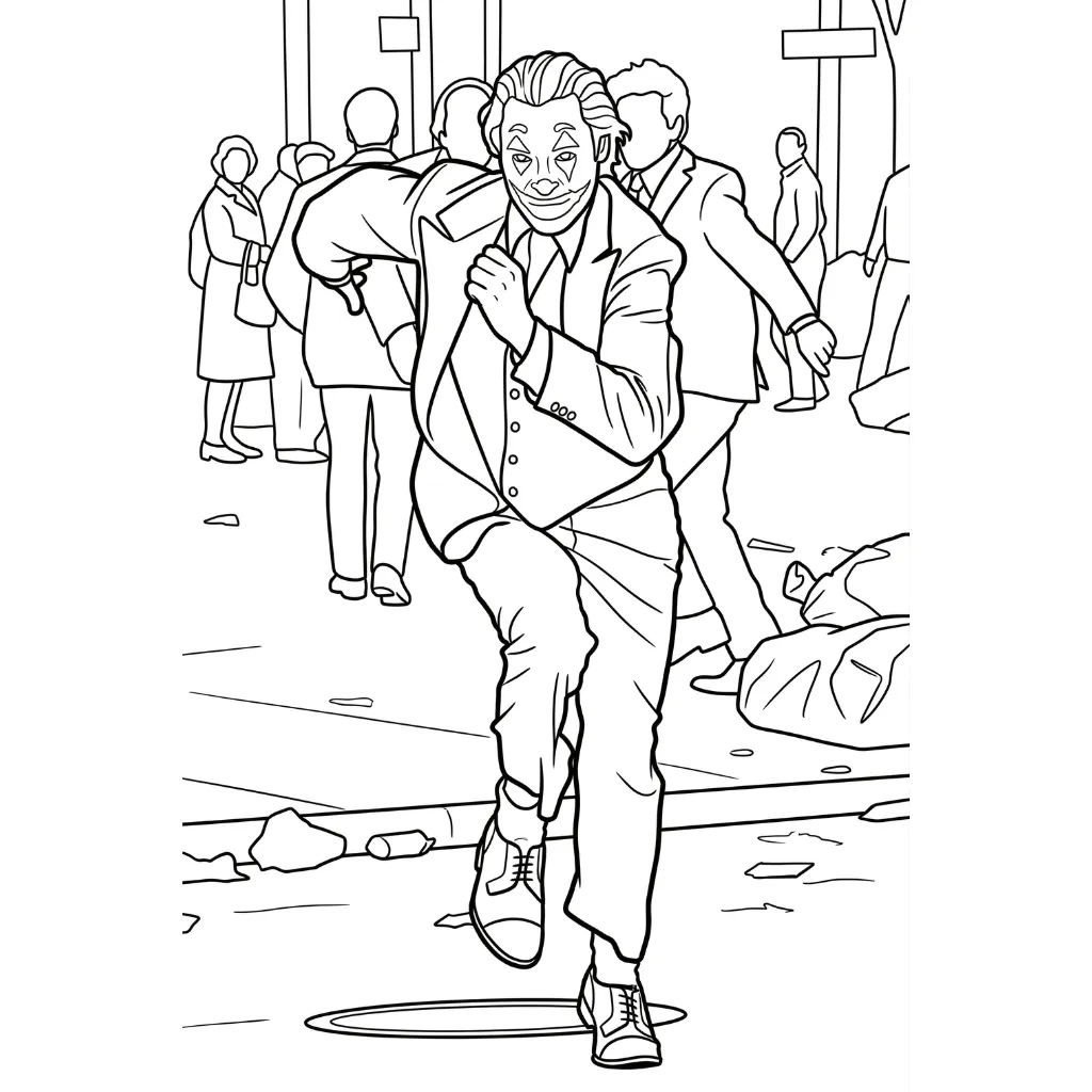 Joker 16 para colorear para imprimir para niño de 8 años