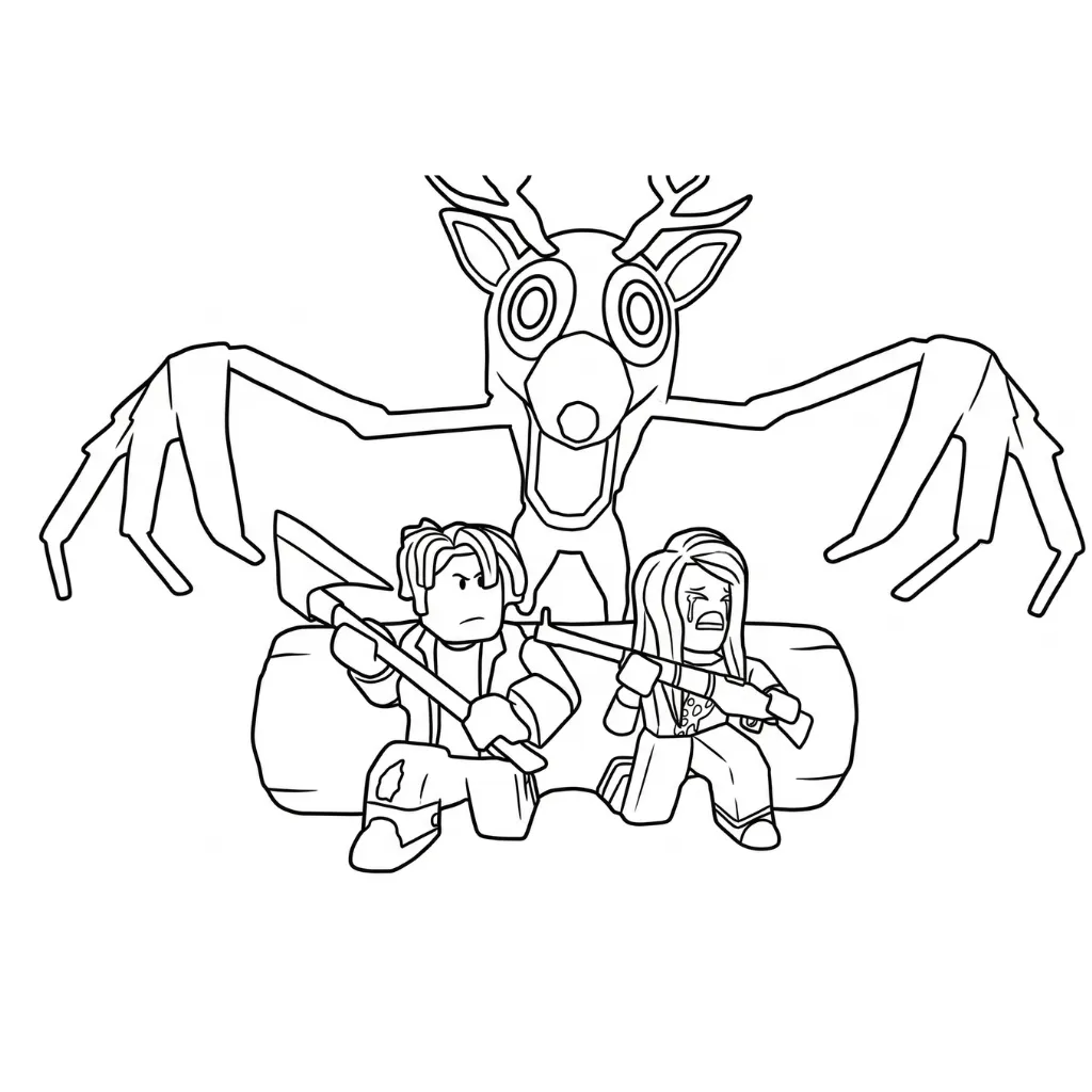 99 Noches en el Bosque 16 para colorear en línea