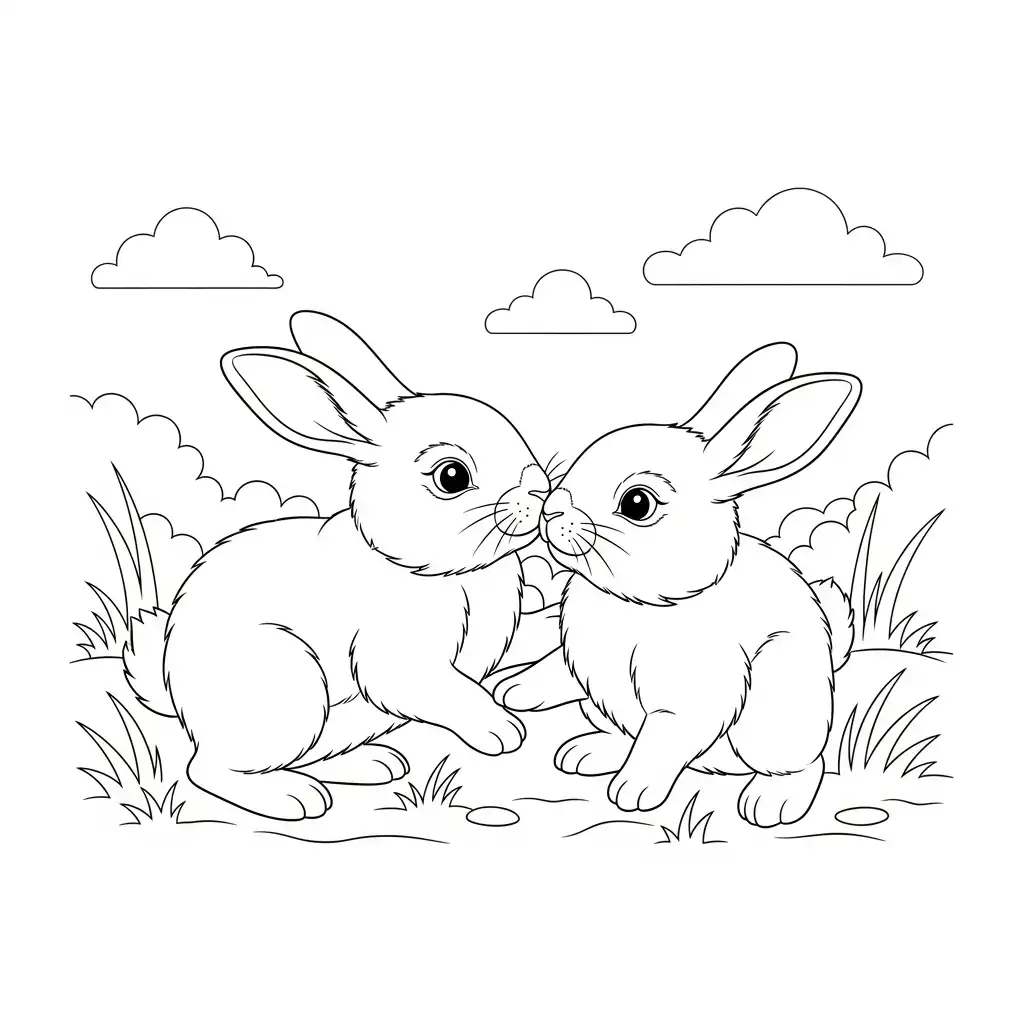 Animales De Primavera para colorear para niños para imprimir 1