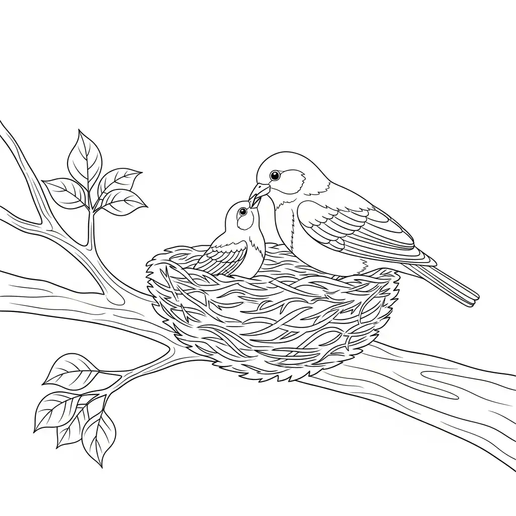 Animales De Primavera para colorear para niño para imprimir gratis