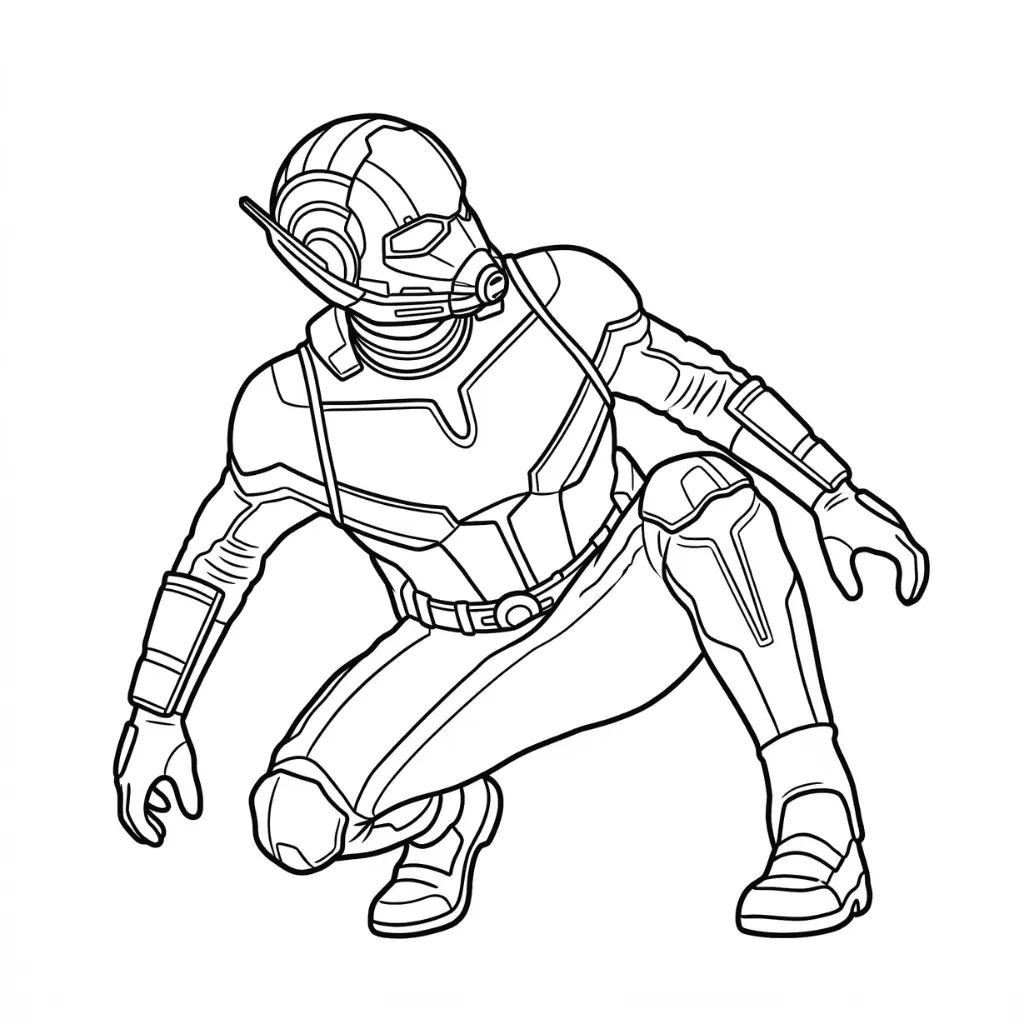 Ant Man 1 para colorear para imprimir para niño de 9 años