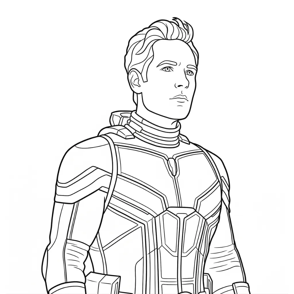 Ant Man 10 para colorear para imprimir gratis pdf