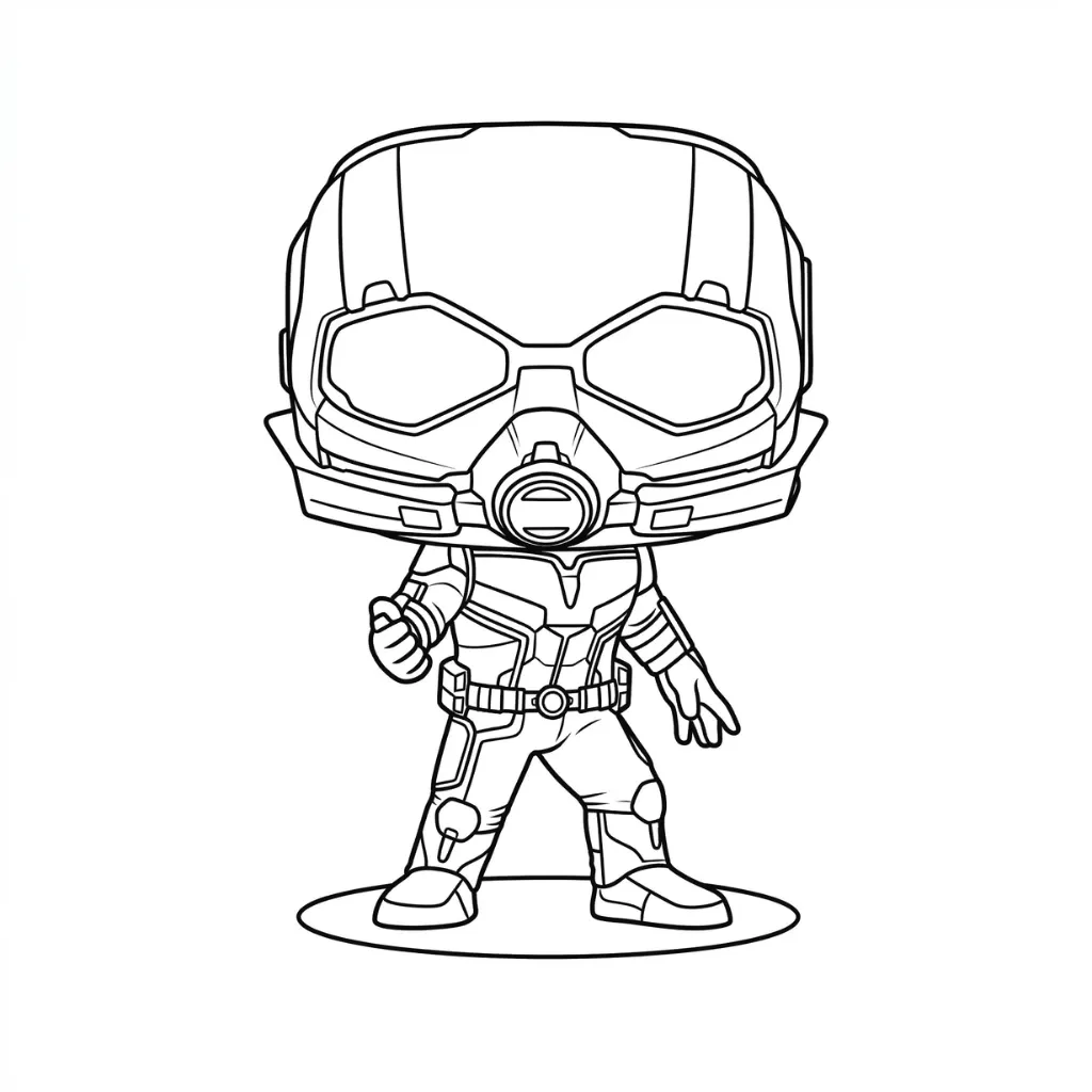Ant Man 11 para colorear para niño para imprimir