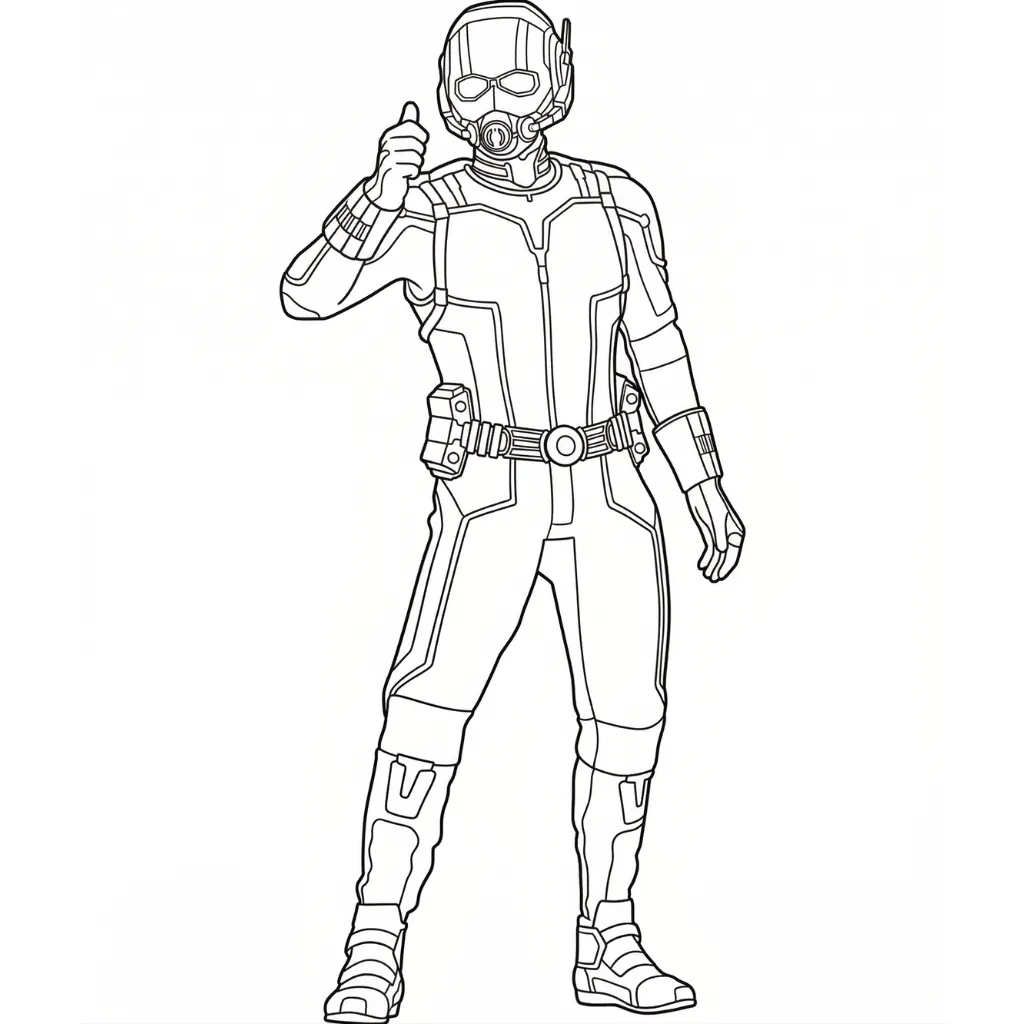 imprimir Ant Man 13 para colorear gratis