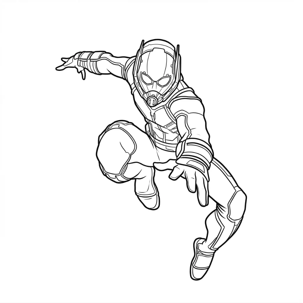 Ant Man 16 para colorear para imprimir pdf
