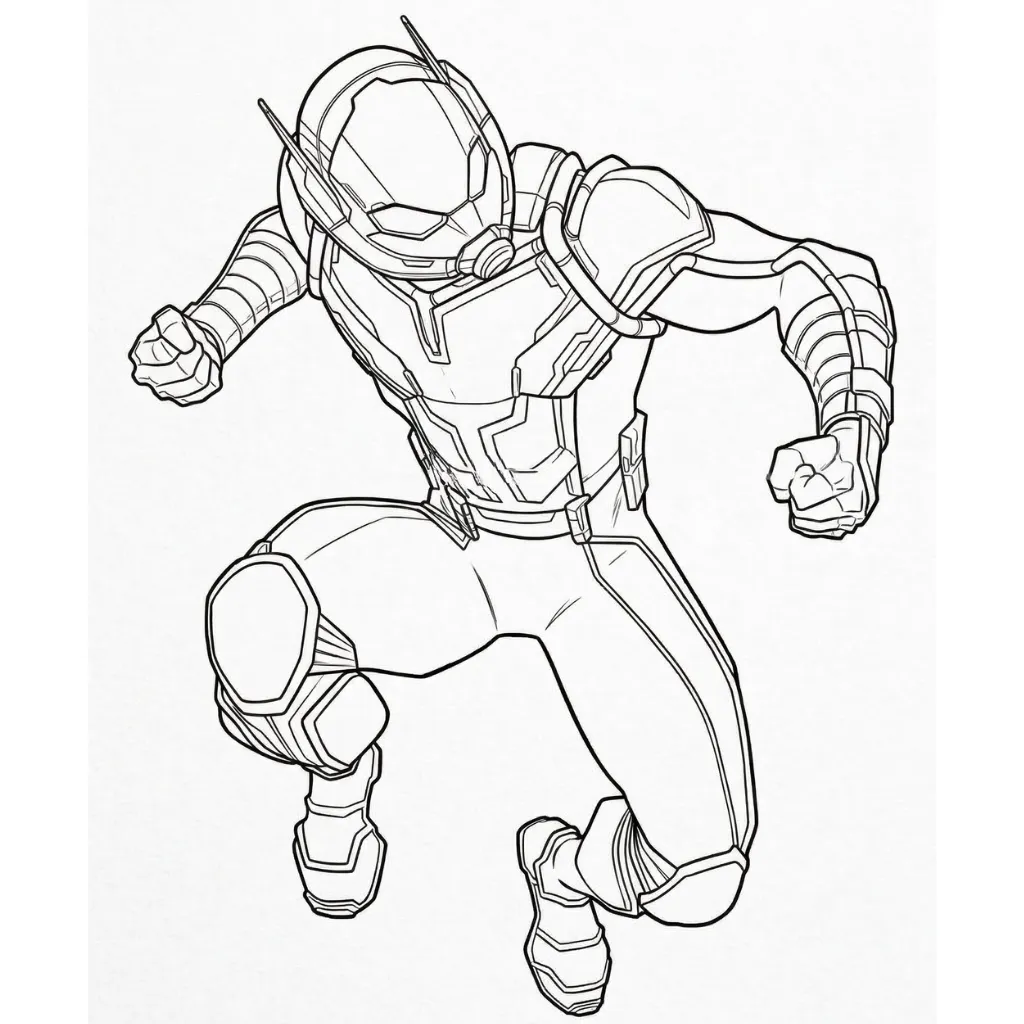Ant Man 2 para colorear para imprimir para niño de 12 años