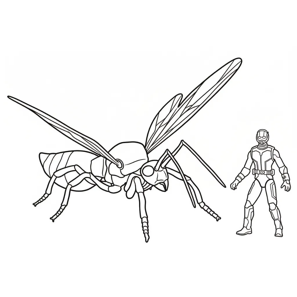 Ant Man 4 para colorear gratis