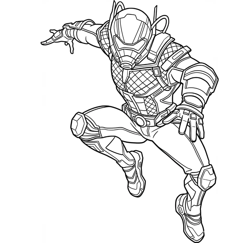 Ant Man 7 para colorear para imprimir para niño de 6 años