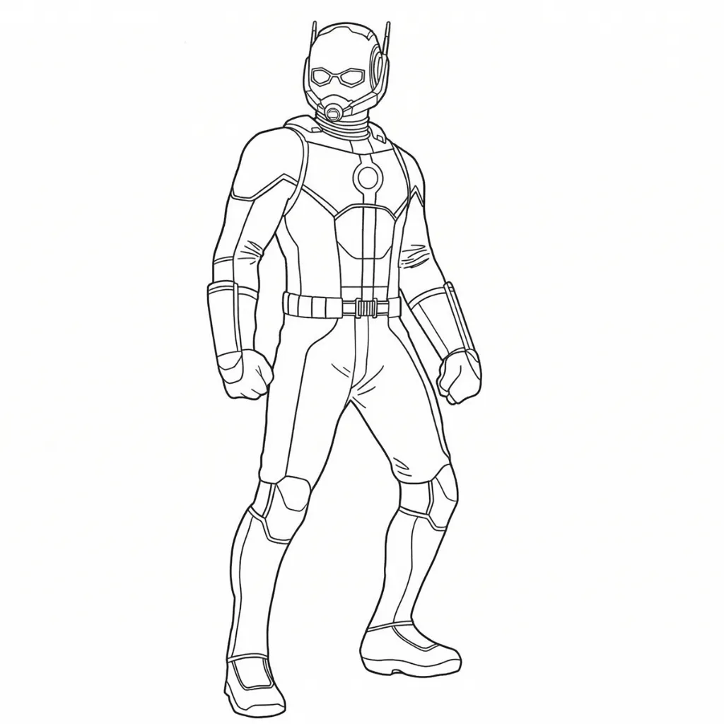 Ant Man 9 para colorear para imprimir pdf