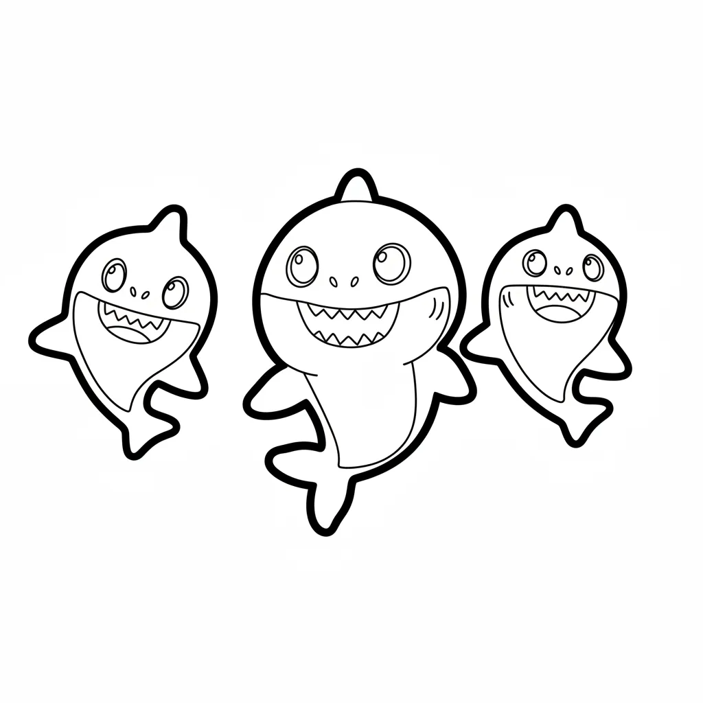 Baby Shark 14 para dibujar en línea