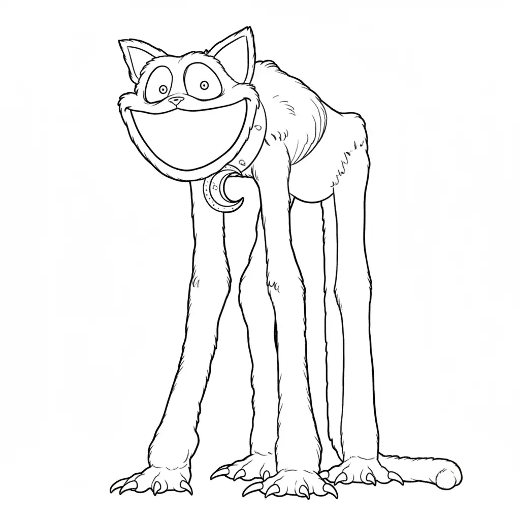 Catnap para colorear y recortar para imprimir 1