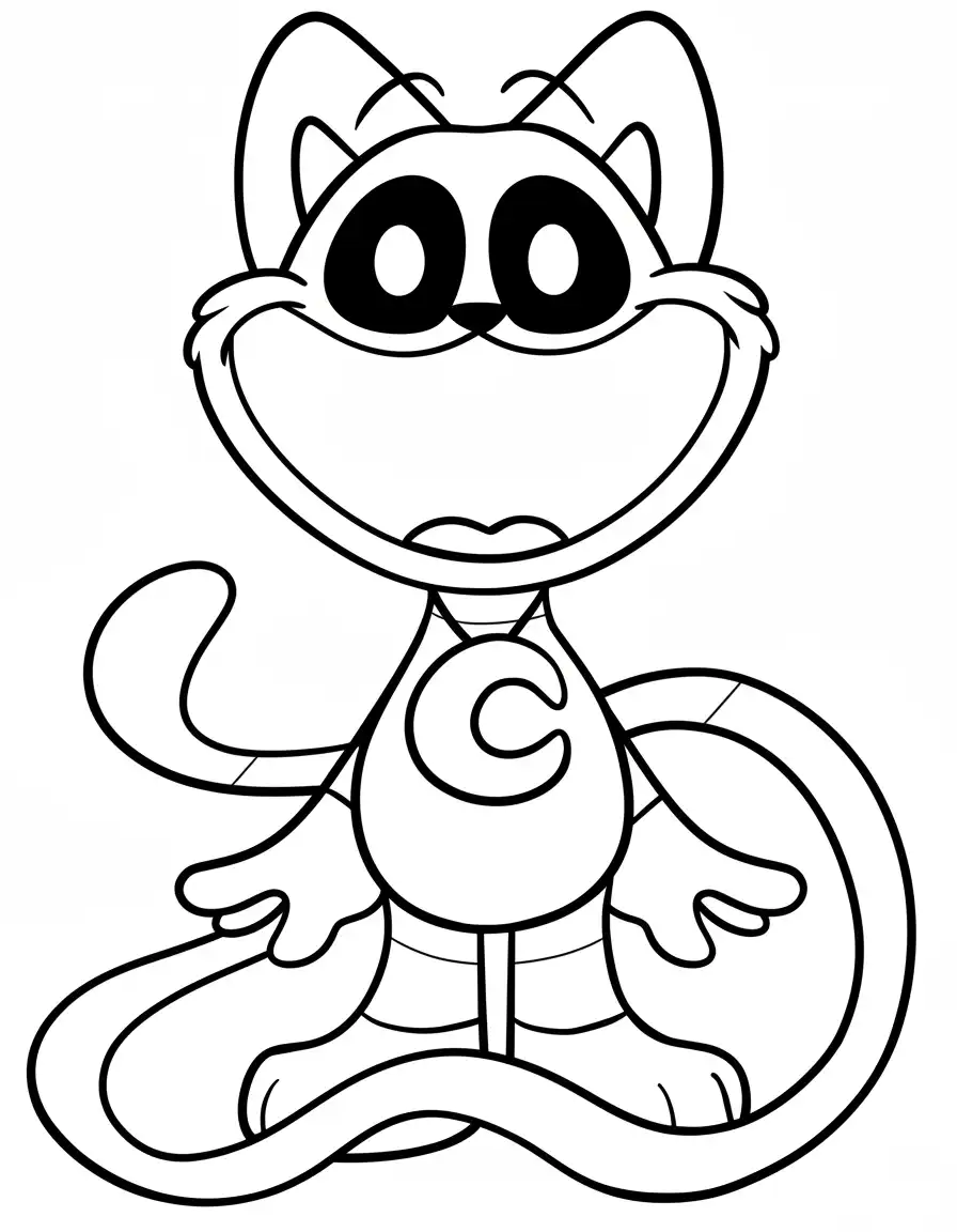 imprimir Catnap para colorear para niño