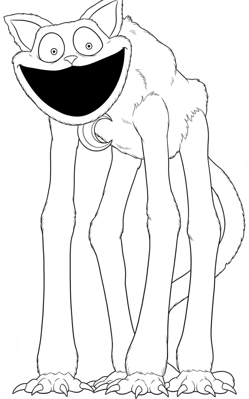 imagen para colorear Catnap niño