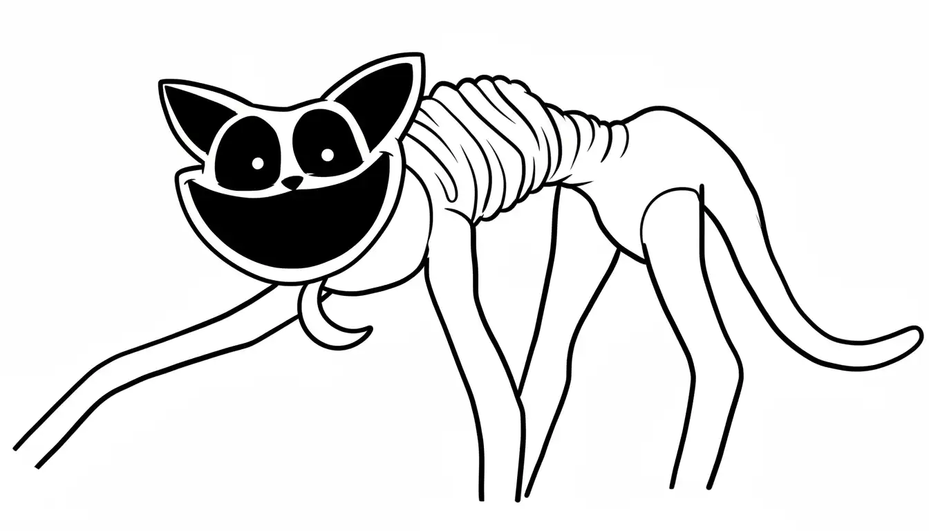 Catnap para colorear para niños para imprimir