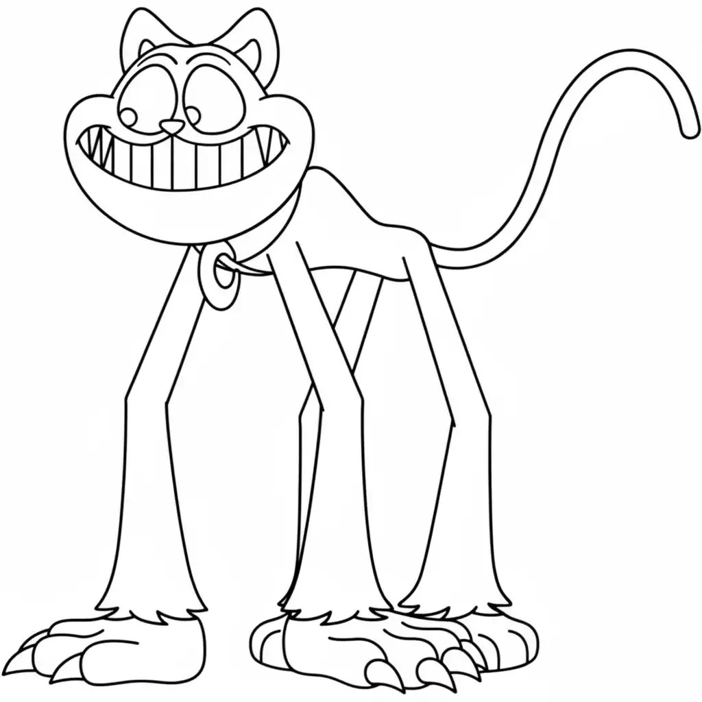 Catnap para colorear gratis para niños