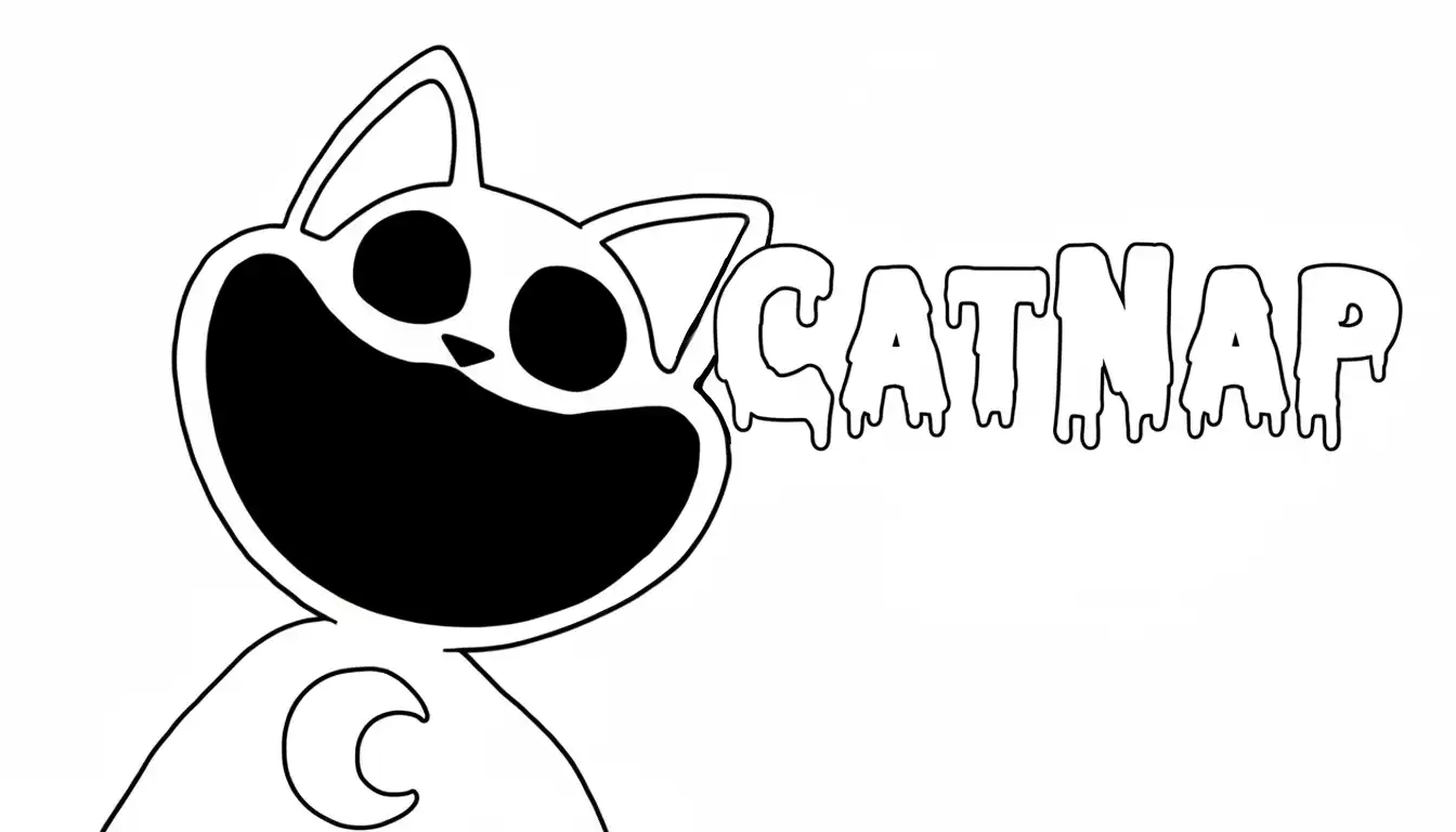 Catnap para colorear para niño de 7 años