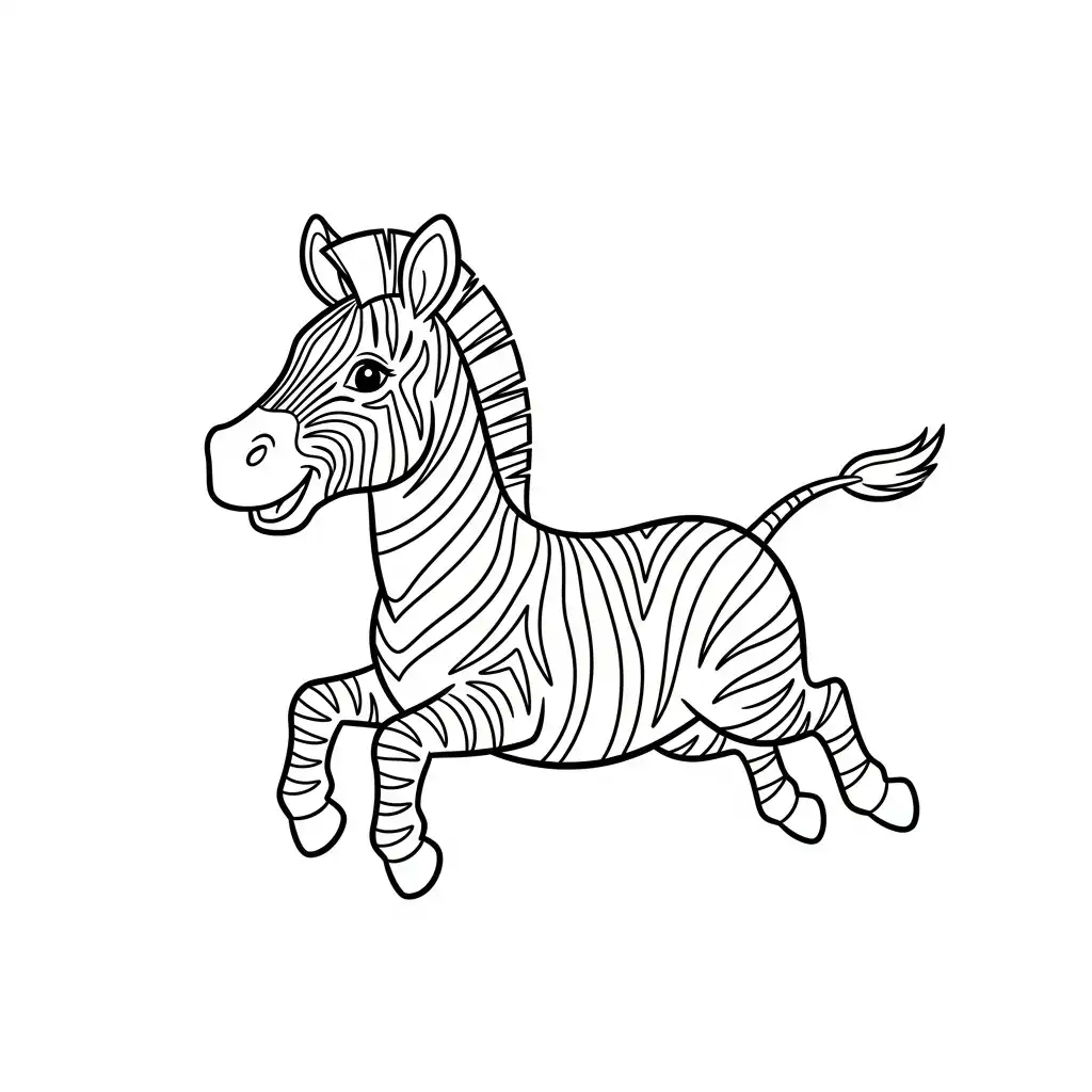 Cebra para colorear para imprimir gratis