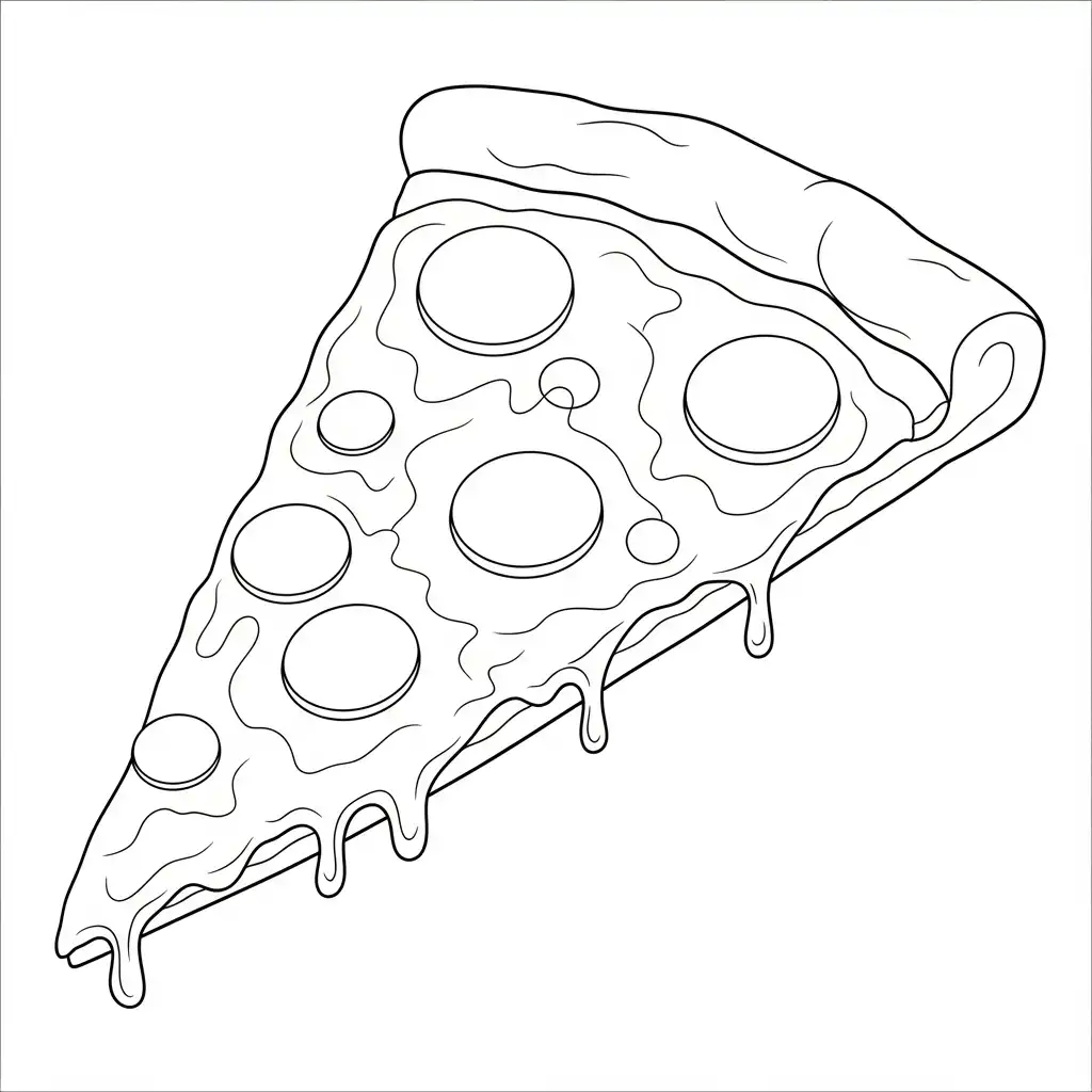 Comida Chatarra para colorear en línea para niño