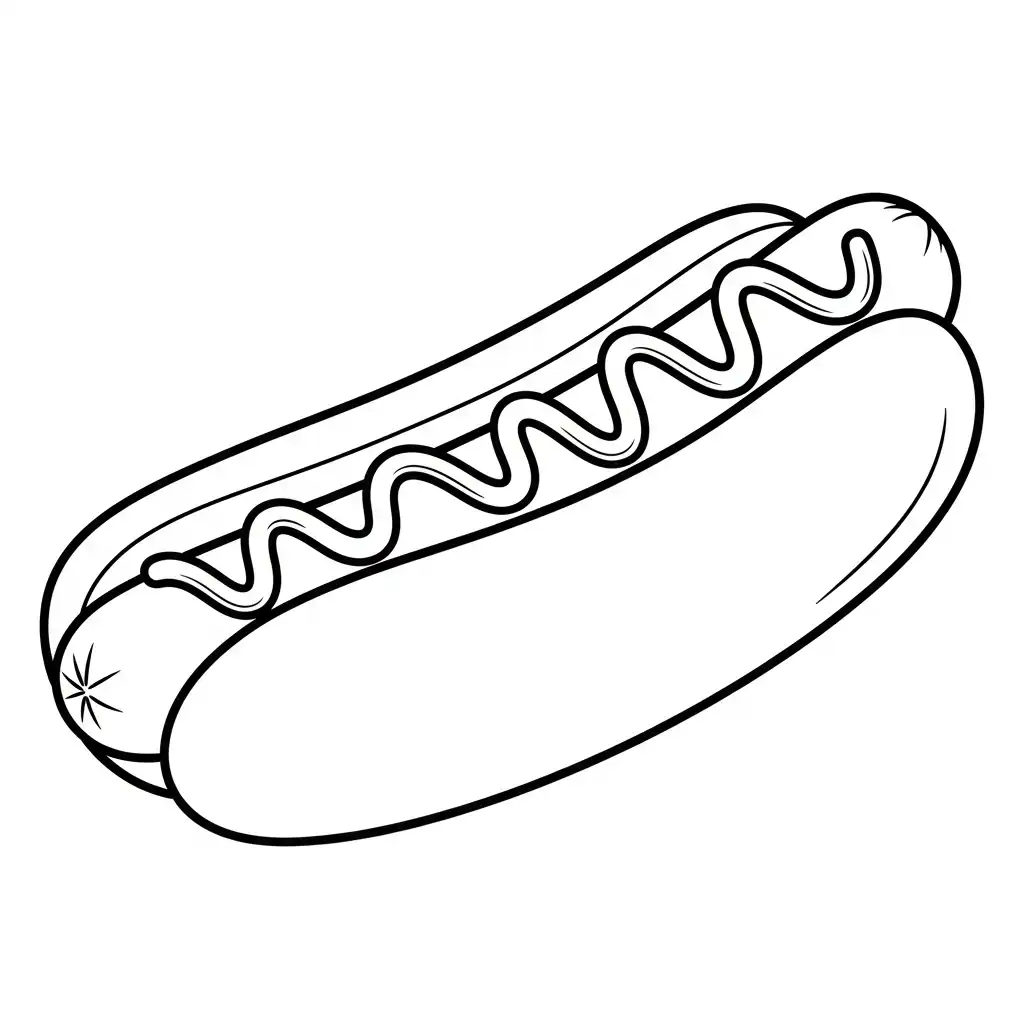 Comida Chatarra para colorear para imprimir pdf gratis 2