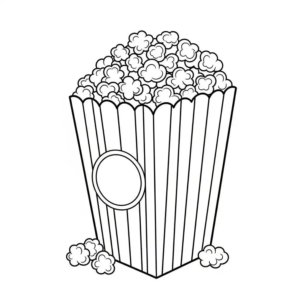 Comida Chatarra para colorear gratis para imprimir