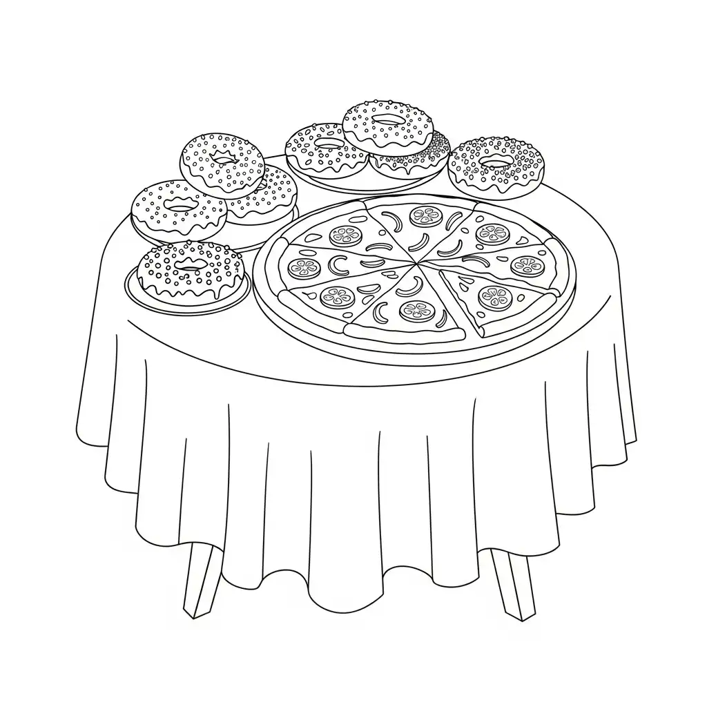 Comida Chatarra para colorear y dibujos