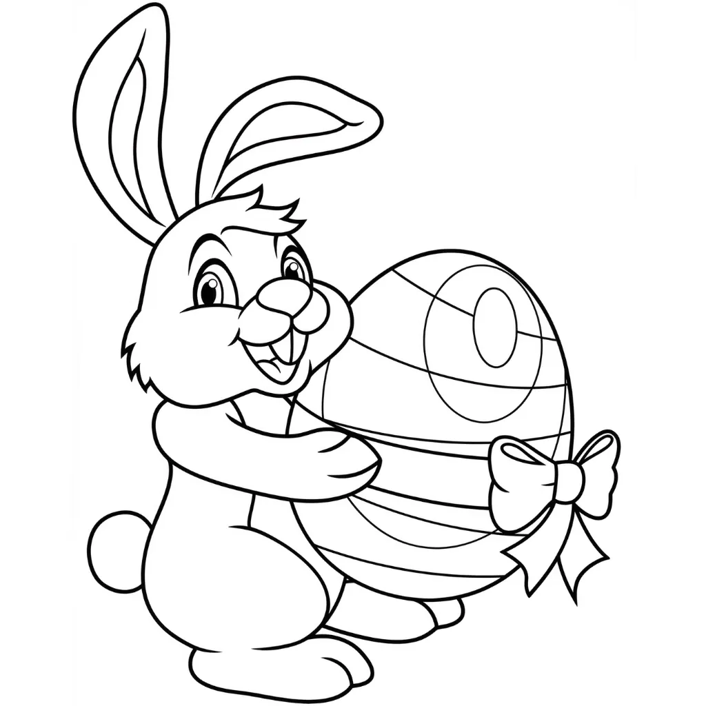 Conejo De Pascua 22 para dibujar en línea