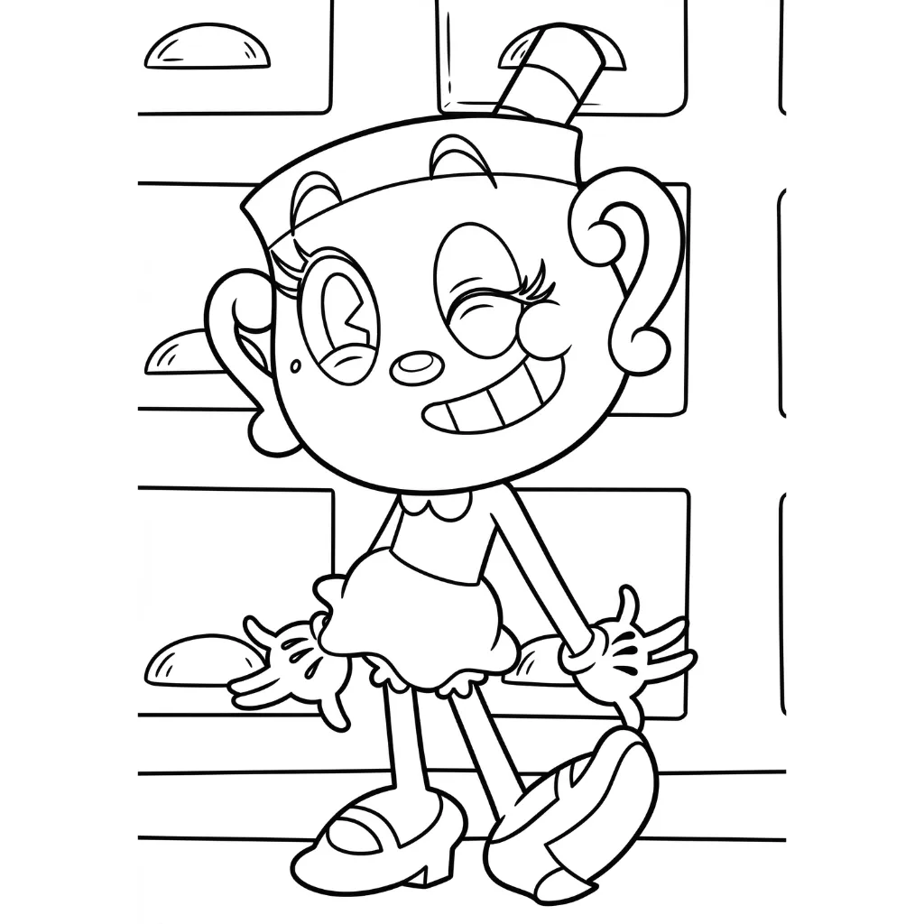 Cuphead 2 para colorear en línea