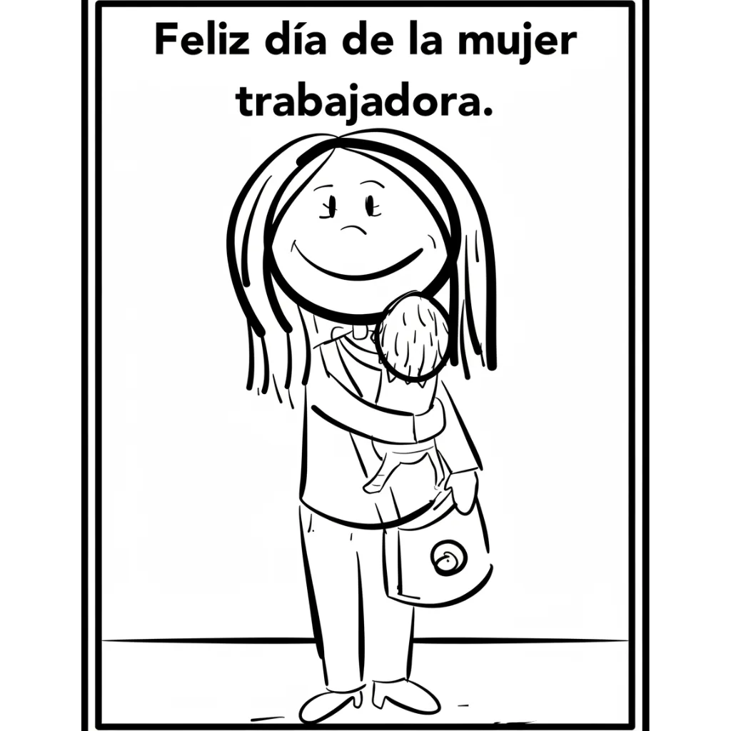 Dia De La Mujer 10 para colorear gratis para niños