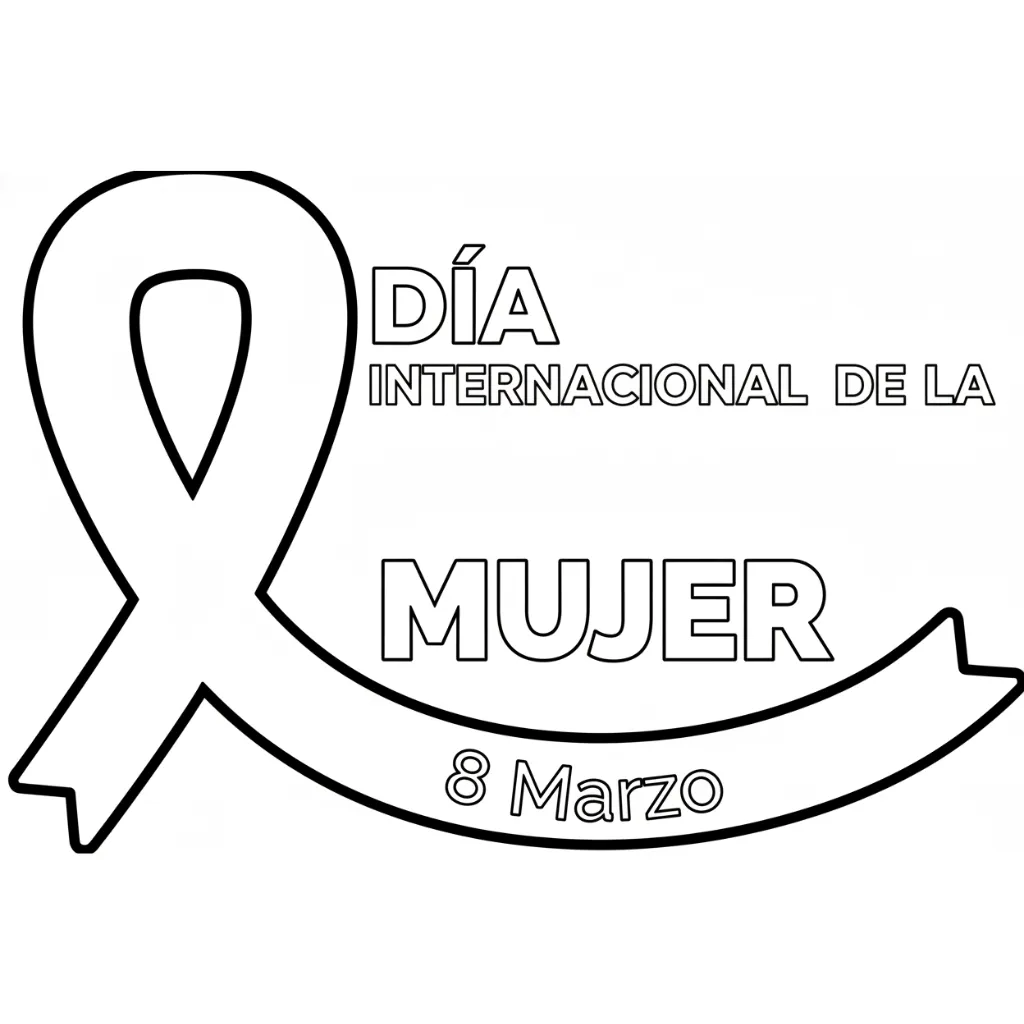 Dia De La Mujer 15 para colorear para niño para imprimir gratis