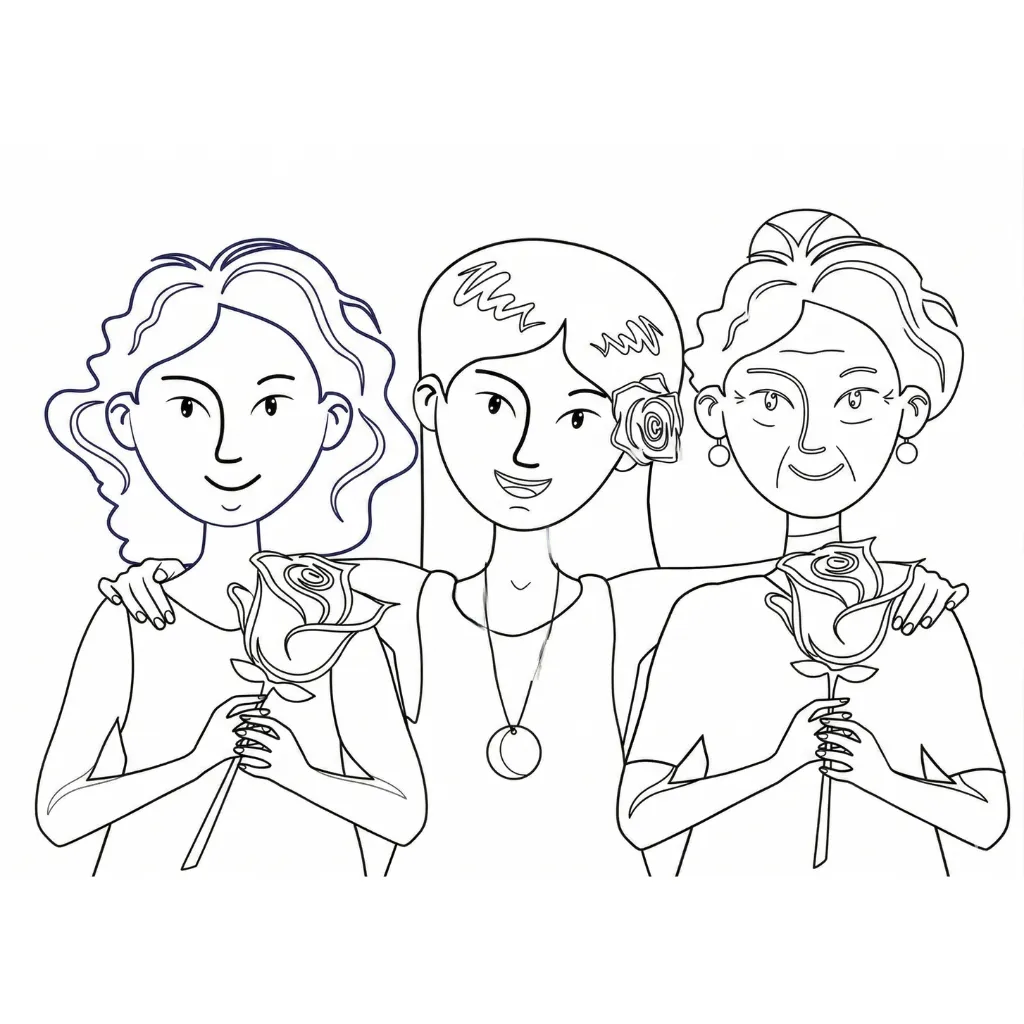 para imprimir Dia De La Mujer 6 para colorear gratis