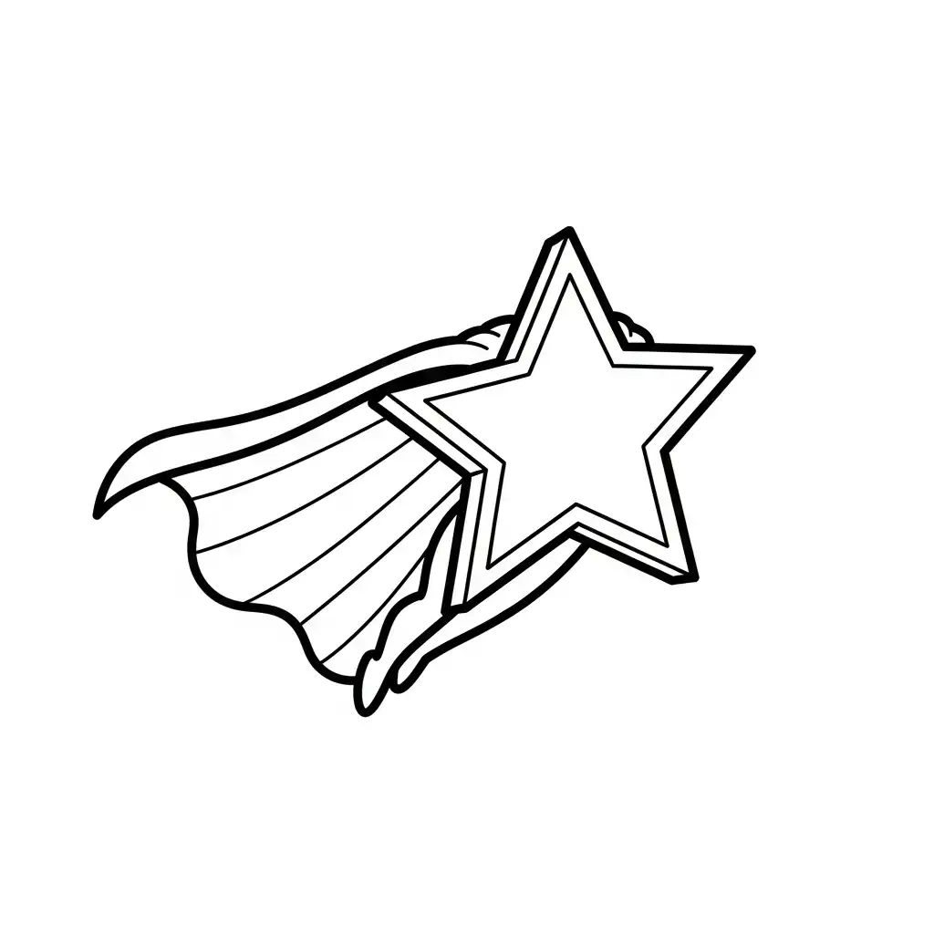 Estrella para colorear y aprendizaje