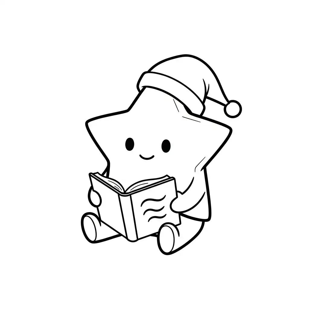 Estrella para colorear para imprimir para niño de 4 años 1