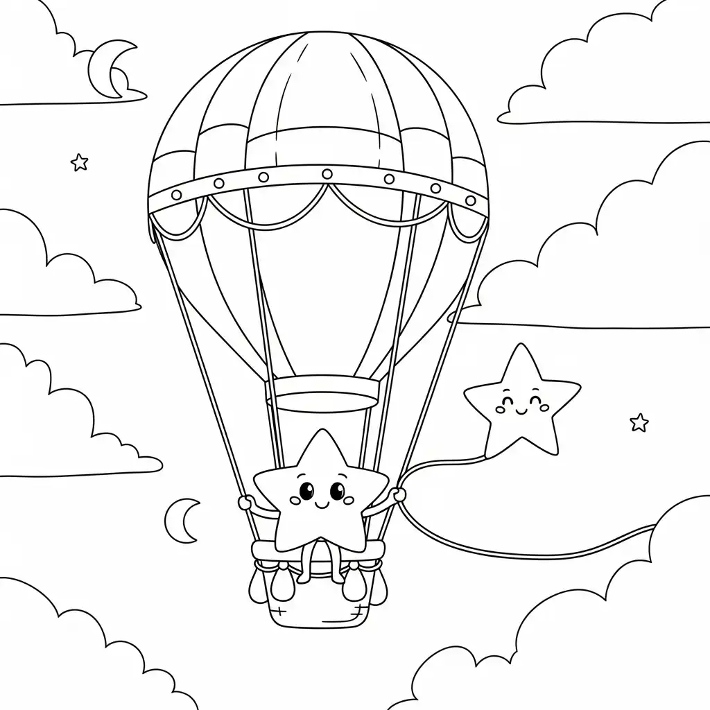 Estrella para colorear para niños para imprimir gratis