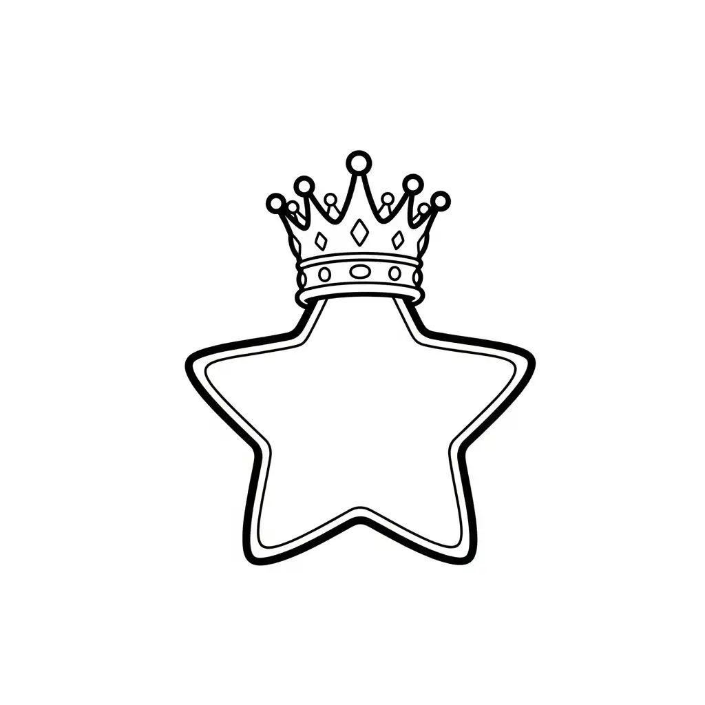 Estrella para colorear para bebé para imprimir