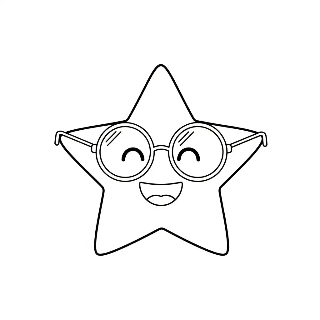 Estrella para colorear para niño gratis