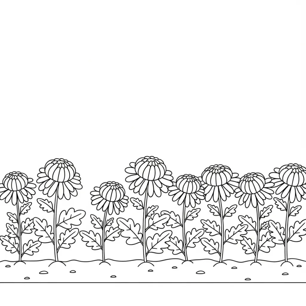 Flor De Margaritas 16 para colorear para niño para imprimir gratis