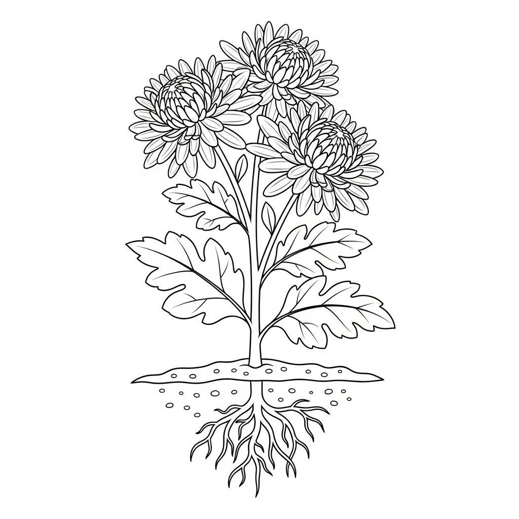 Flor De Margaritas 17 para colorear gratis en línea