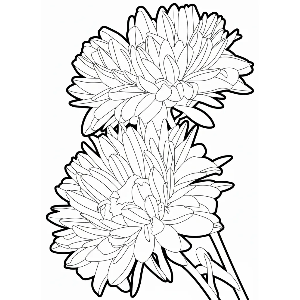 Flor De Margaritas 5 para colorear para niño de 5 años