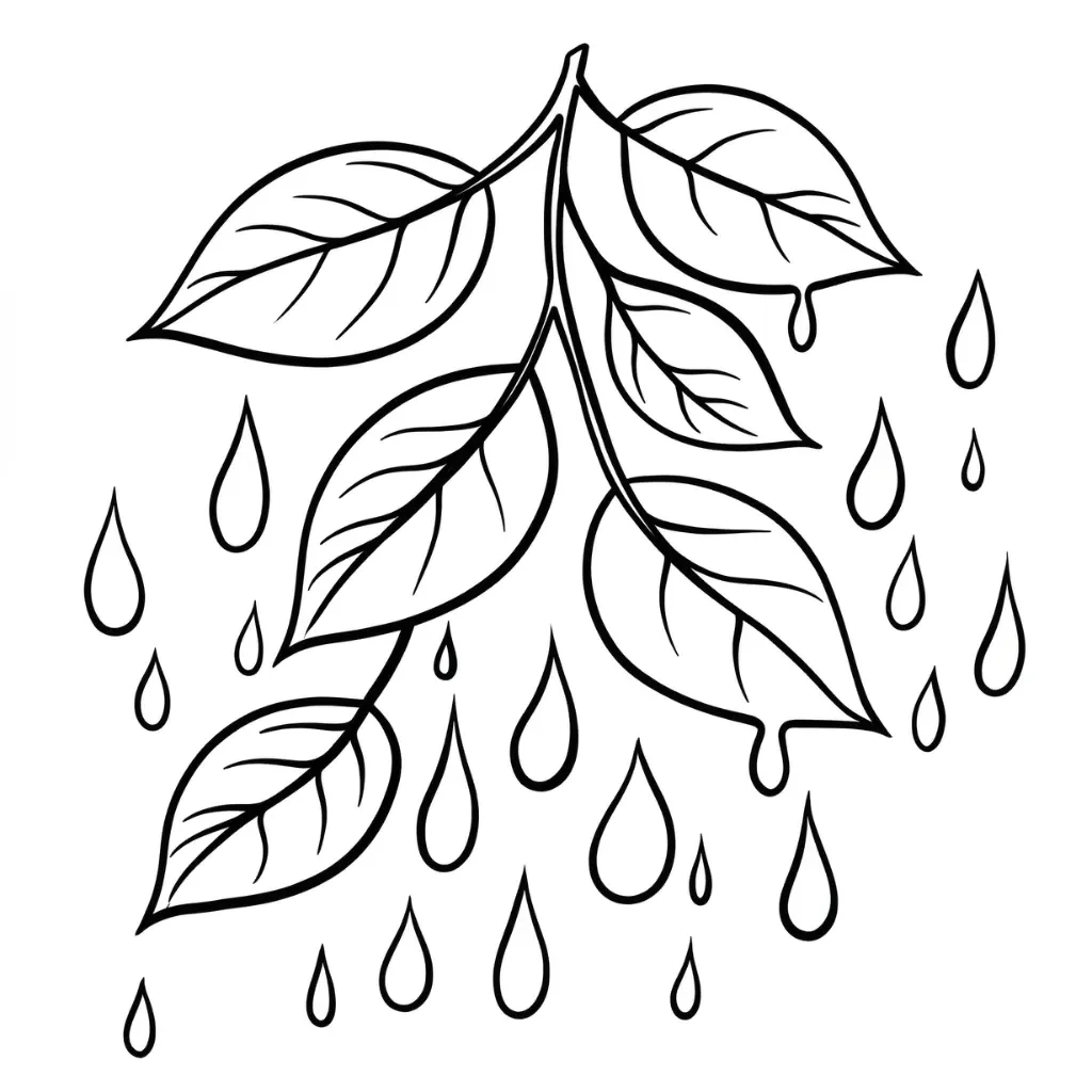 Gota De Agua 10 para colorear para imprimir para niños