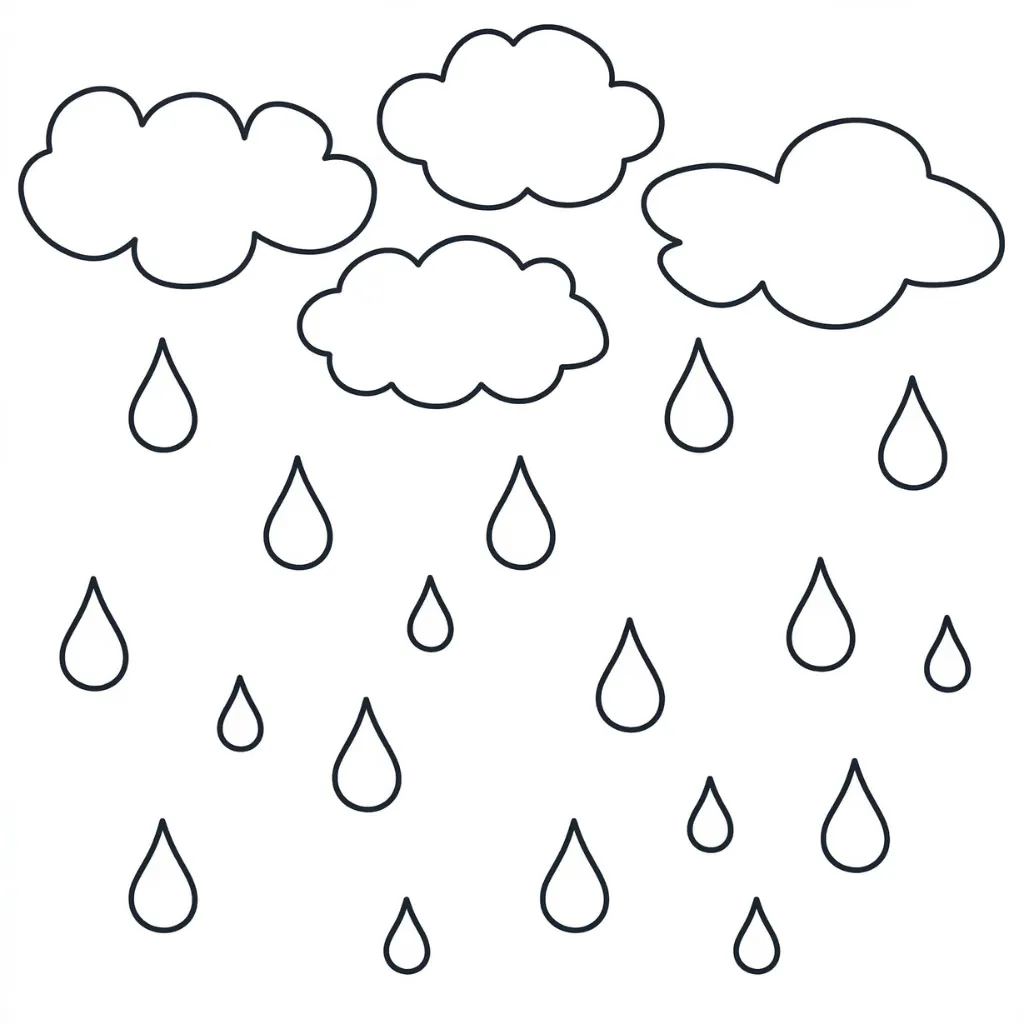 Gota De Agua 12 para dibujar en línea