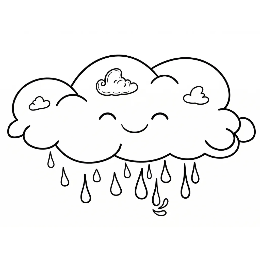 imagen de Gota De Agua 13 para colorear para niño