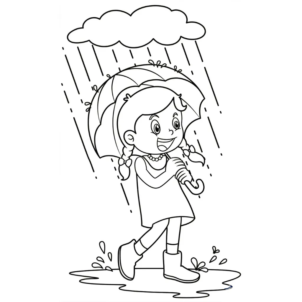 Gota De Agua 14 para colorear y recortar para imprimir