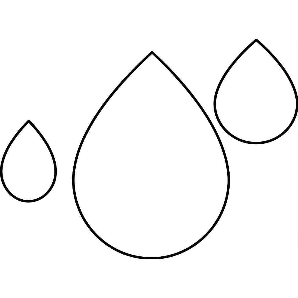 Gota De Agua 16 para colorear para imprimir para niño de 7 años