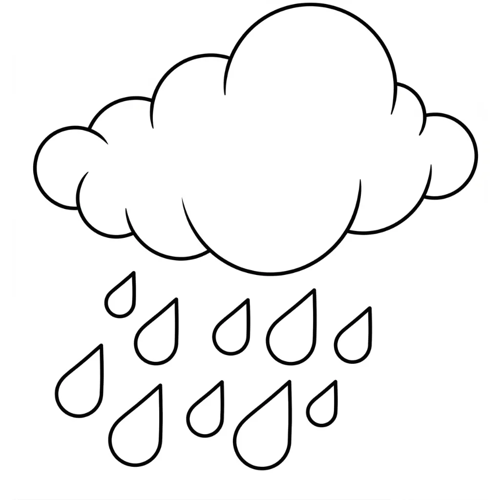 Gota De Agua 19 para dibujar en línea