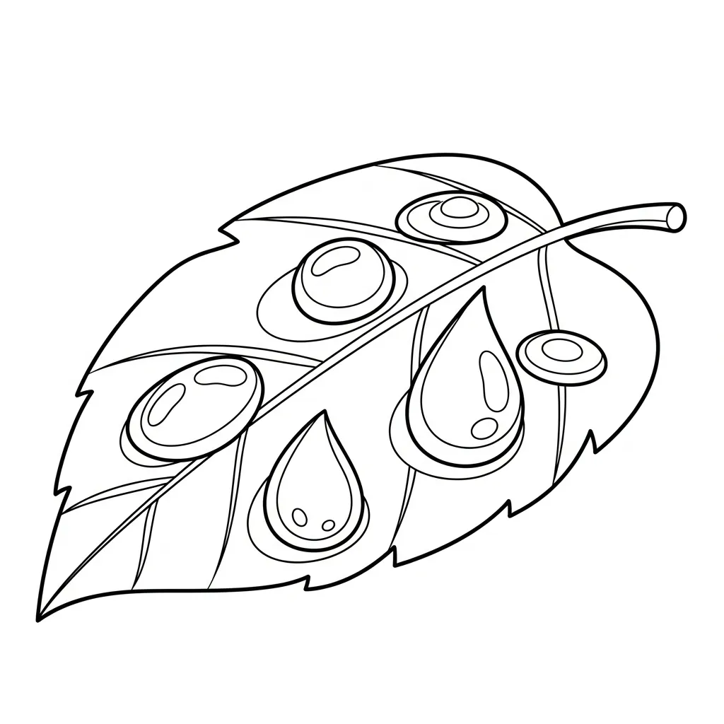 imagen para colorear Gota De Agua 22 niño