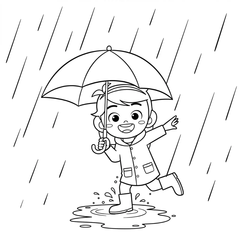 Gota De Agua 6 para colorear para imprimir para niño de 6 años